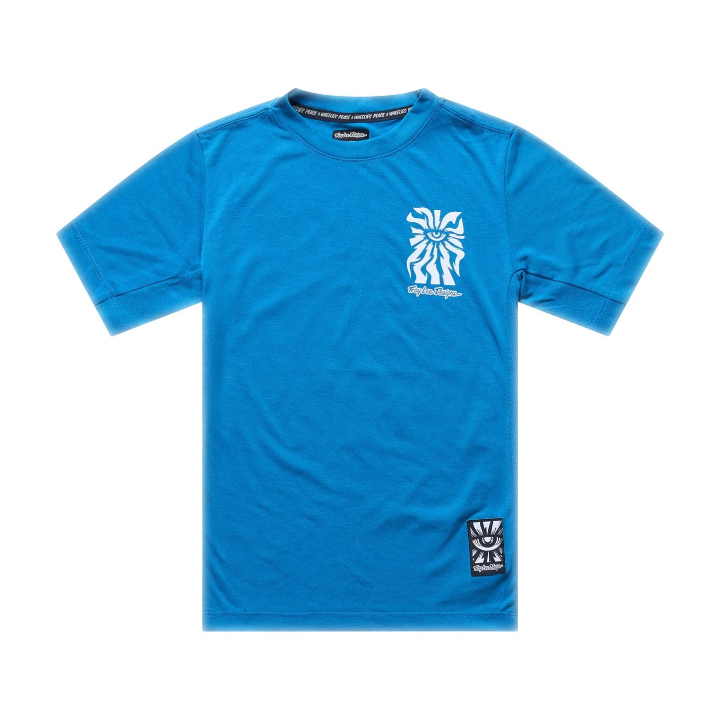 TROY LEE DESIGNS SKYLINE RIDE ONE EYE AERO Junior Jersey z krótkim rękawem niebieski
