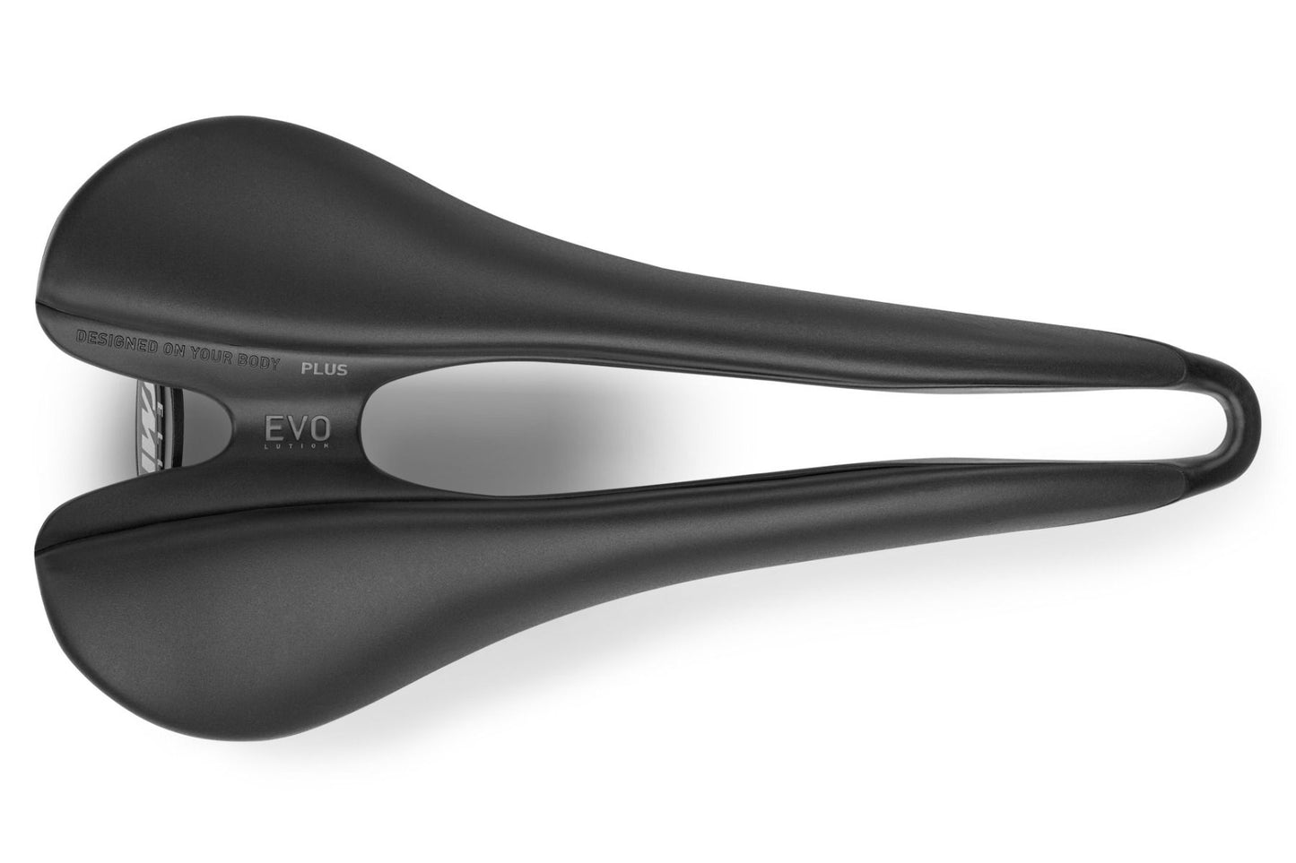Saddle SMP EVO PLUS 140mm wide Black stainless steel rails