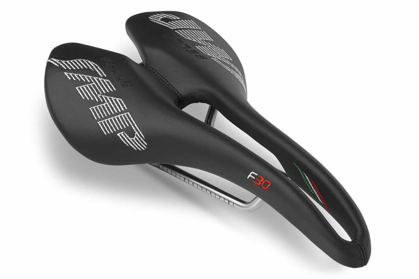 Saddle SMP F30 Width 149mm Black stainless steel rails