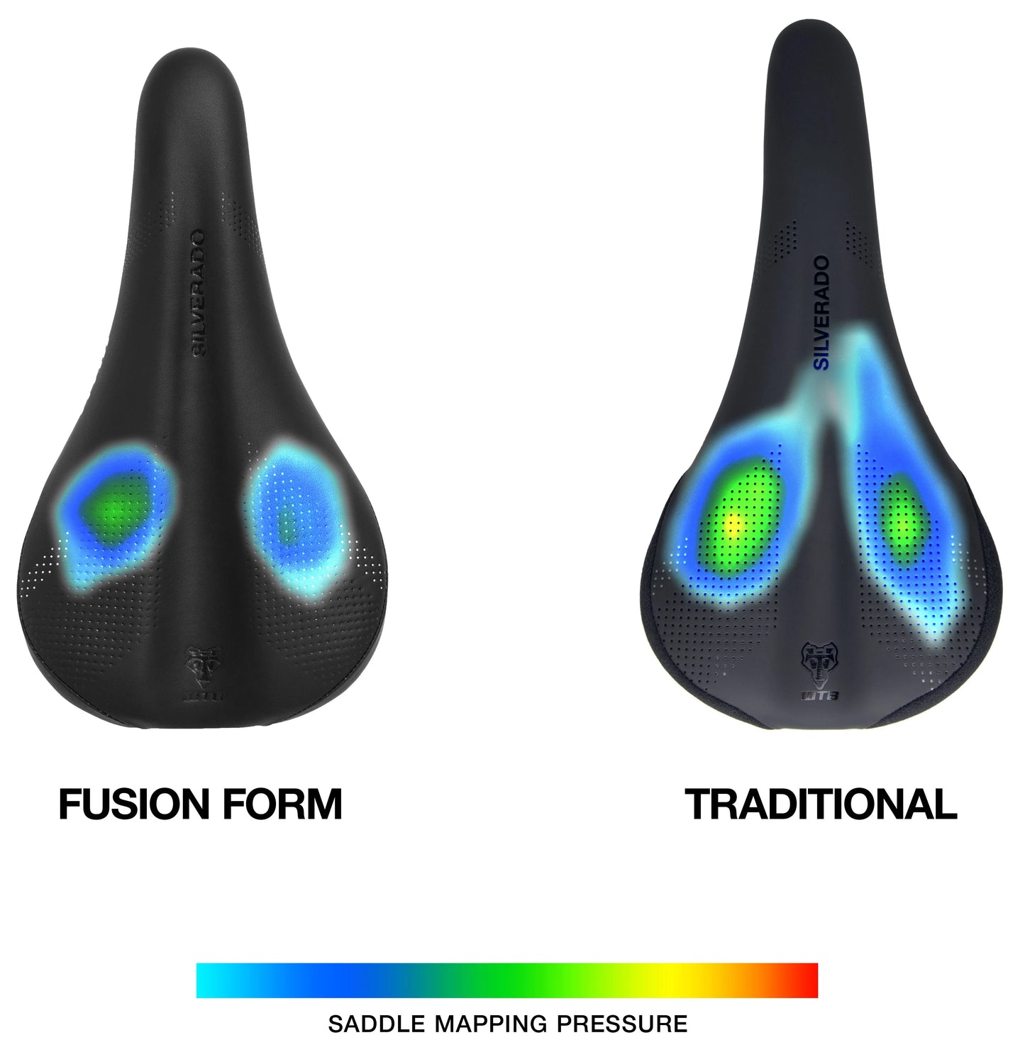 Siodełko WTB SILVERADO FUSION FORM 142 mm ze stalowymi szynami