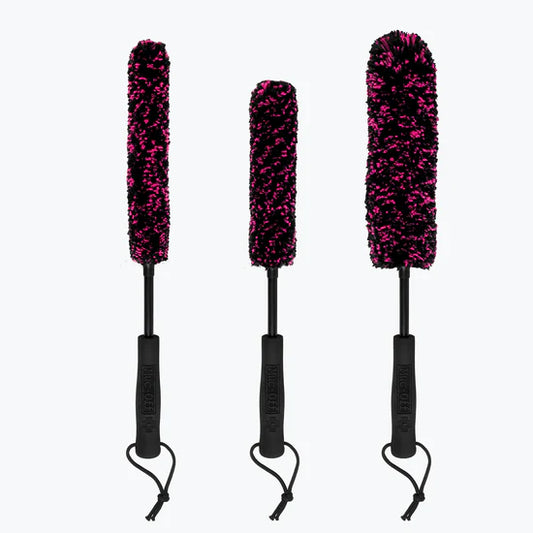 Set of 3 MUC-OFF MICROFIBRE DETAILING BRUSH SET