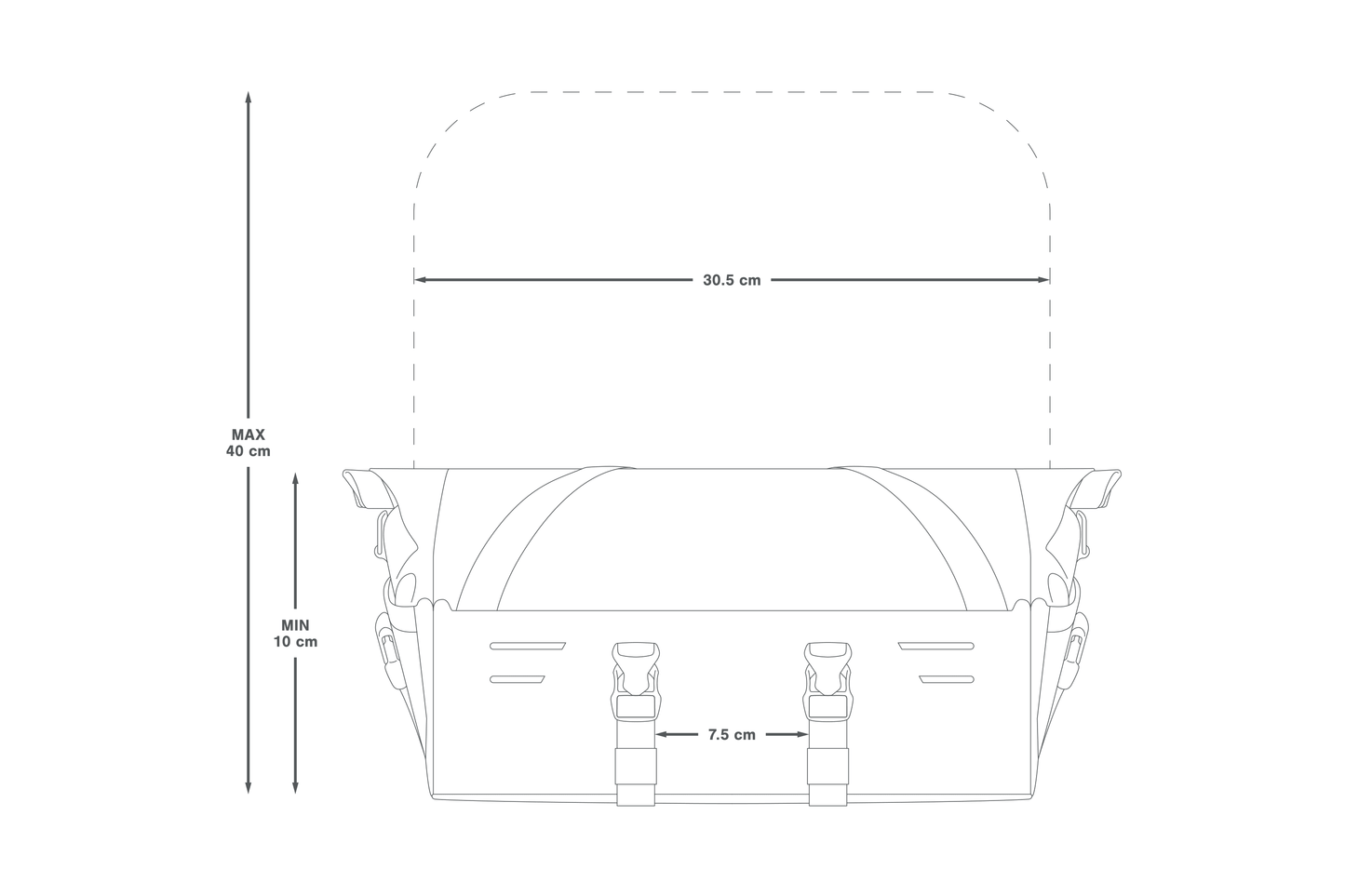 Torba na kierownicę APIDURA EXPEDITION FRONT RACK PACK 20 L czarna