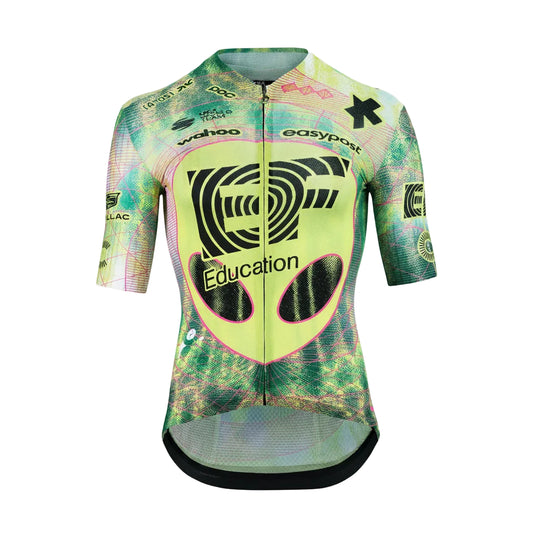 Koszulka ASSOS EQUIPE RS S11 EDUCATION FIRST CLOSE ENCOUNTER Krótki Rękaw Zielony/Żółty