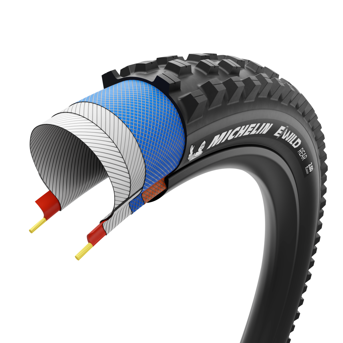 Opona MICHELIN E-WILD REAR Performance Line 27.5x2.60 Tubeless Ready miękka, czarna