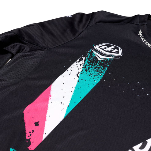 TROY LEE DESIGNS SPRINT FULL PULL Long Sleeve Jersey Black 2025