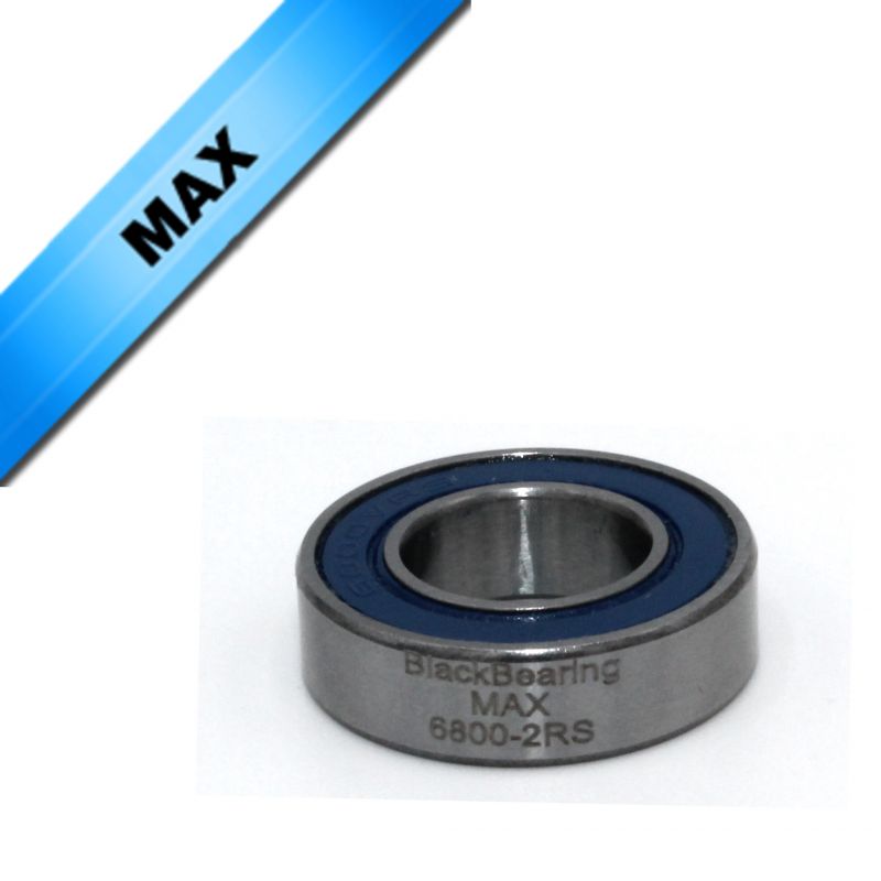 BLACK BEARING MAX 6800 E-2rs Steering Bearing 10/11.5x19x5 mm