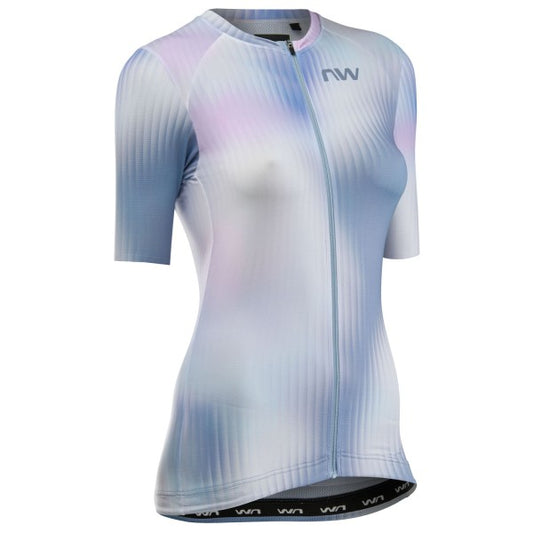 NORTHWAVE BLADE Ladies Short Sleeve Jersey Pink/Blue