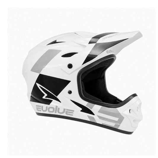 Kask Evolve Storm biało-czarny błyszczący
