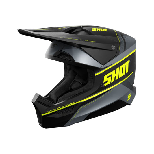 Kask BMX SHOT FURIOUS Dust Neonowy Żółty Matowy