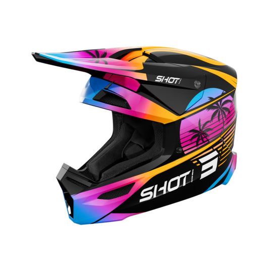 Kask BMX SHOT FURIOUS Miami pomarańczowy błyszczący