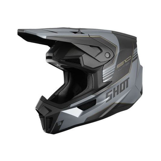 Kask BMX SHOT LITE S10 czarny szary matowy