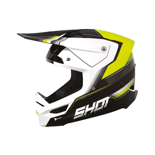 Kask BMX SHOT RACE Tracer neonowy żółty