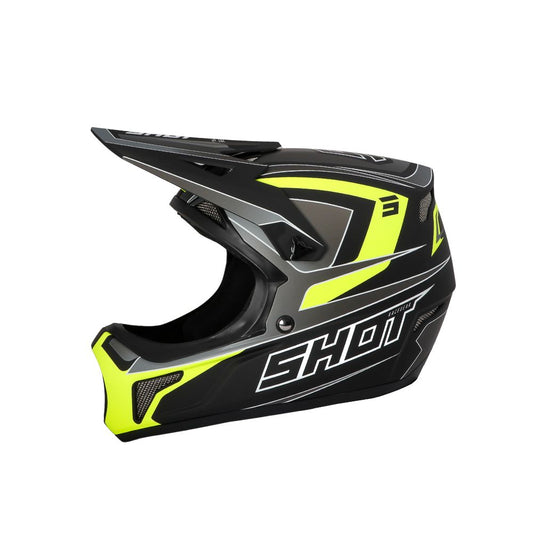 Kask BMX SHOT ROGUE Level Black Neon Yellow Matt
