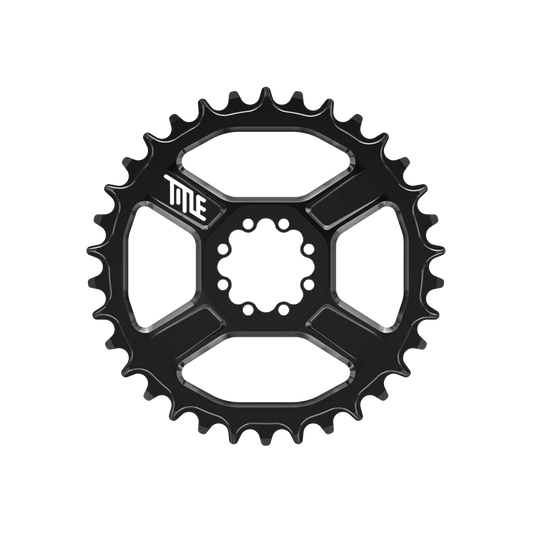 Tarcza TITLE CR1 12V SRAM T-Type DM 8 Śrub Czarna