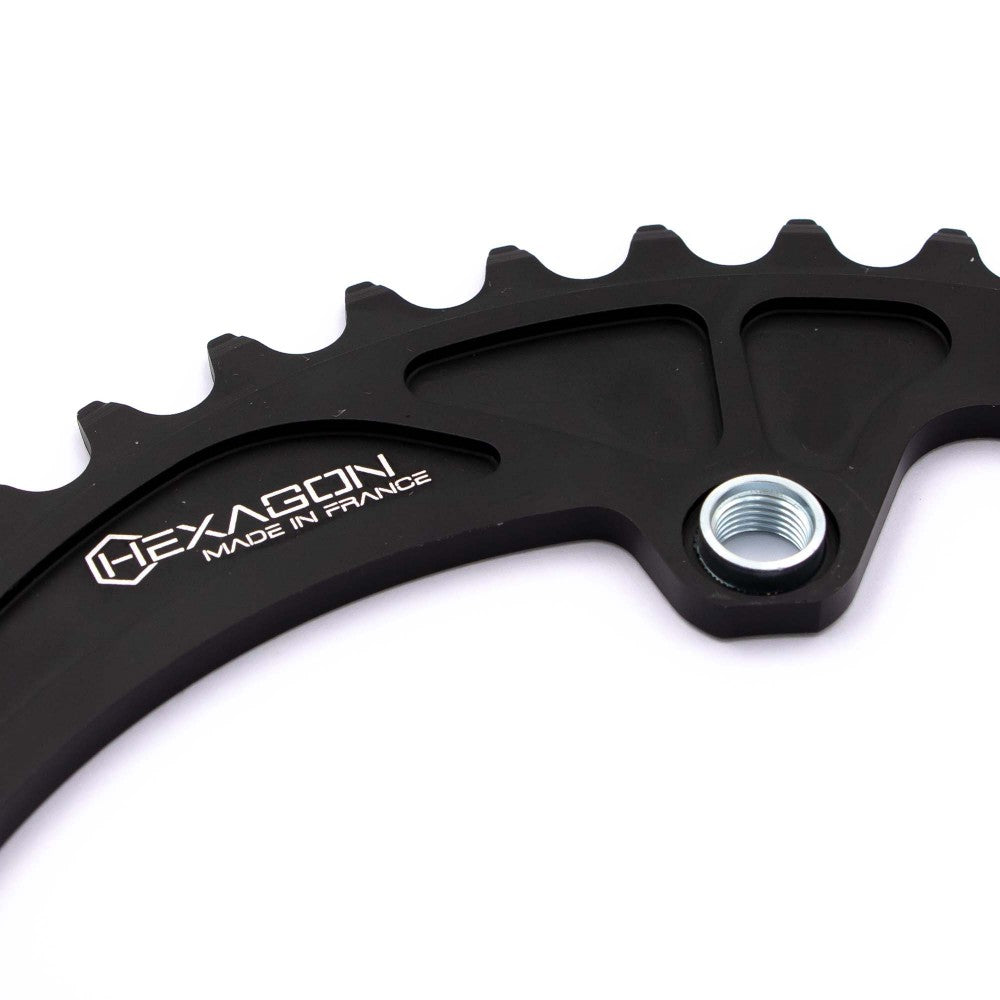 Korona PRIDE HEXAGON 4 Śruby Gwintowane Black
