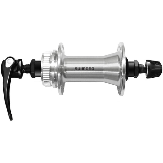 Piasta Przednia SHIMANO CUES HB-QC400 - Édition Polished Silver