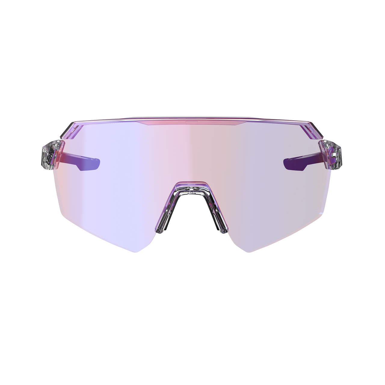 LEATT RIDEVIZ LITE SMALL Okulary bezbarwne Iriz Crystal Fuschia Lens