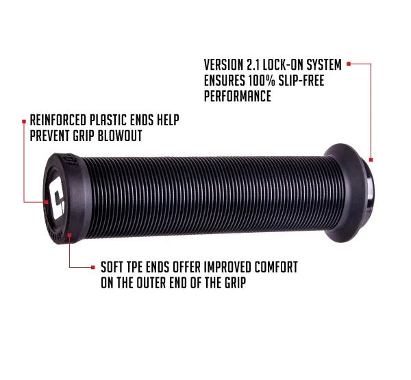 ODI LONGNECK V2.1 Lock-on grips 135 mm Black