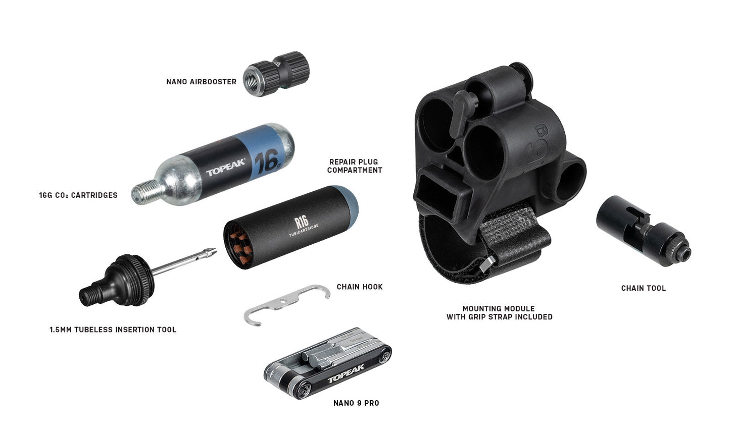 Narzędzia wielofunkcyjne Co2 TOPEAK TUBIMASTER RXT Pro