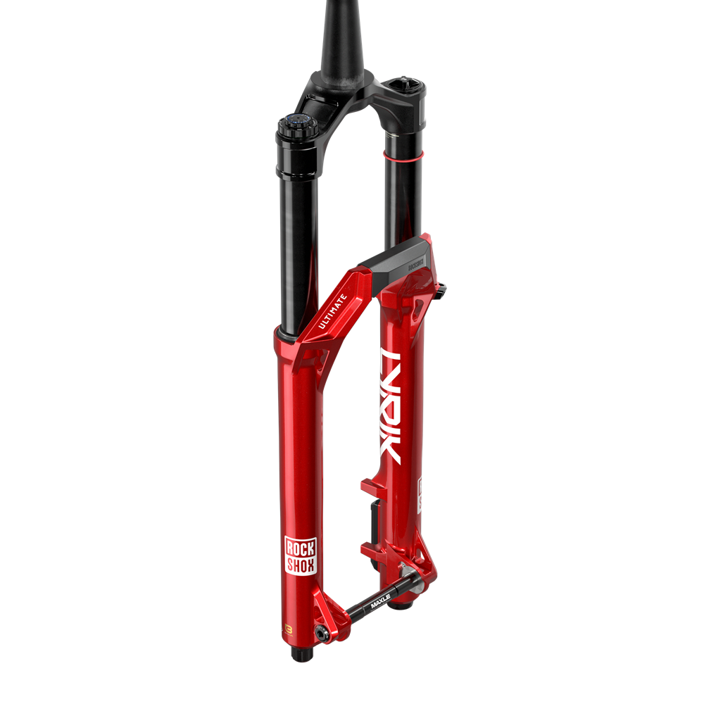 ROCKSHOX LYRIK ULTIMATE CHARGER 3.2 RC2 27.5" LINEAR XL Tapered Fork Axle 15x110mm Boost Red