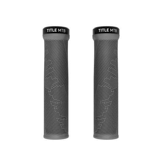 Chwyty Title MTB FORM Lock-On Szare - para widok z przodu
