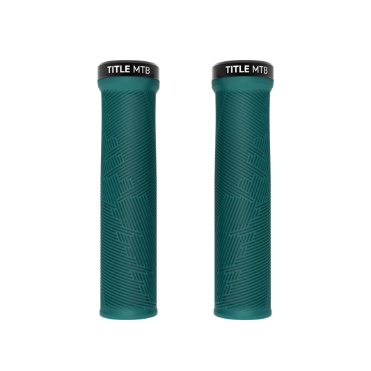 Grips Title MTB FORM Lock-On Turquoise - para widok z przodu