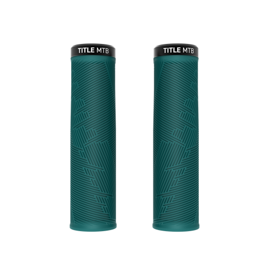 Chwyty Title MTB FORM Lock-On XL Turquoise - para widok z przodu