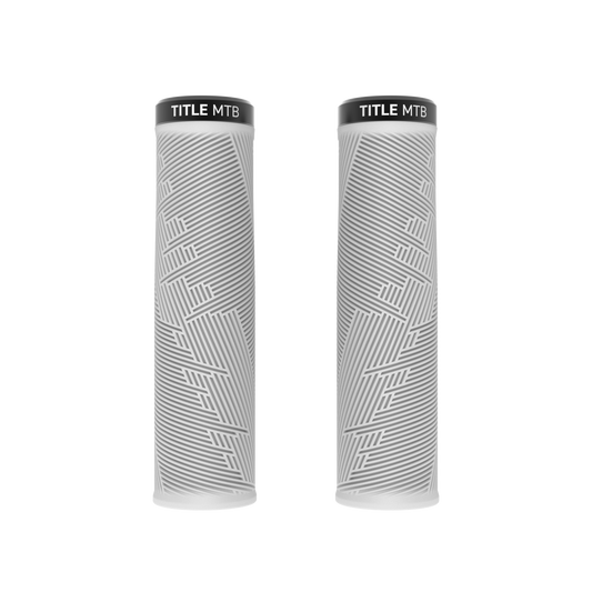 Chwyty Title MTB FORM Lock-On XL Białe - para widok z przodu