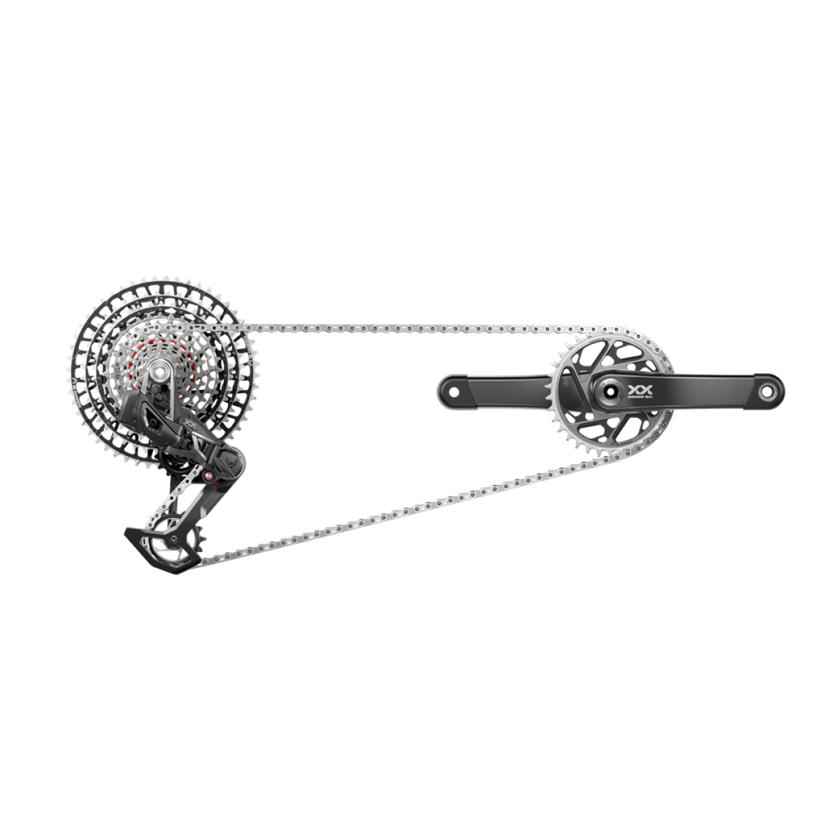 SRAM XX-SL EAGLE T-TYPE AXS EAGLE 12V Q174 DUB 34 zęby 10/52 Pakiet