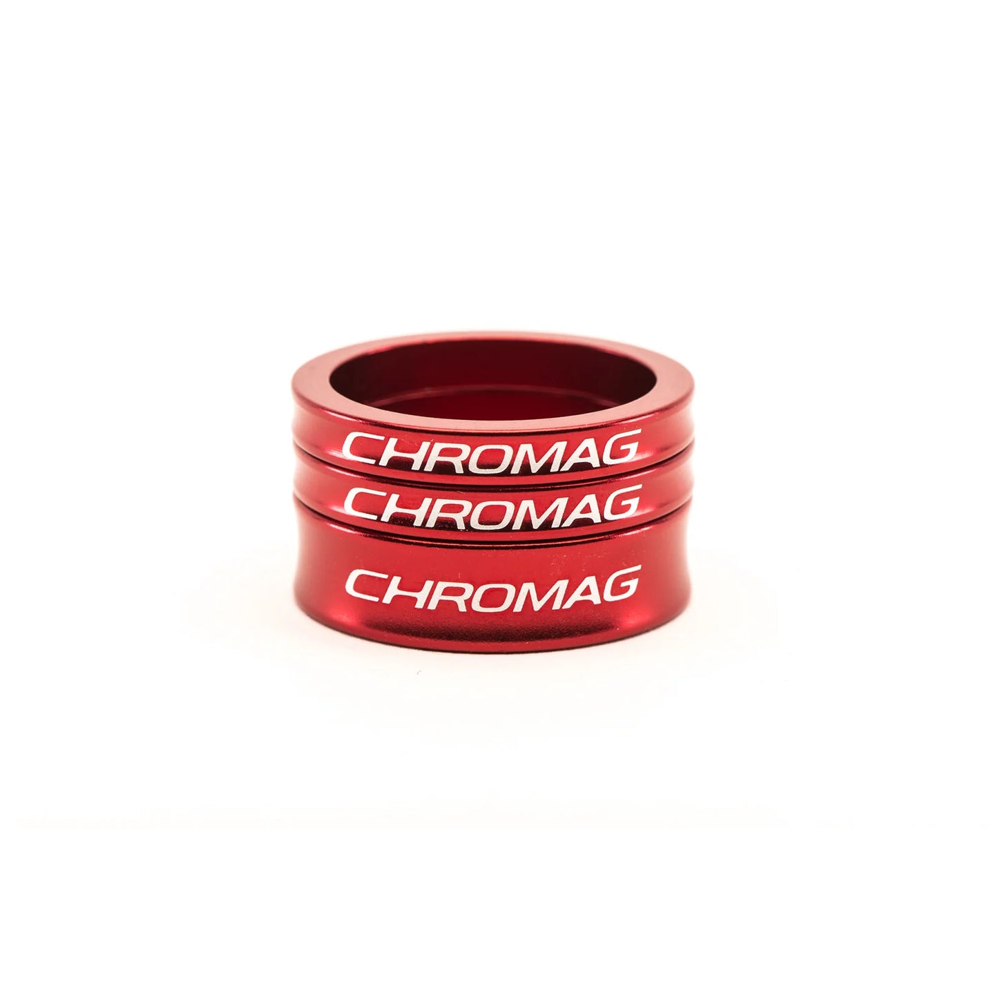 Zestaw dystansowy układu kierowniczego CHROMAG 1"1/8 czerwony
