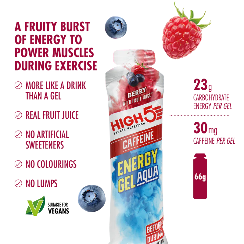 Opakowanie High5 ENERGY GEL Aqua (15x 66g) Mix smaków