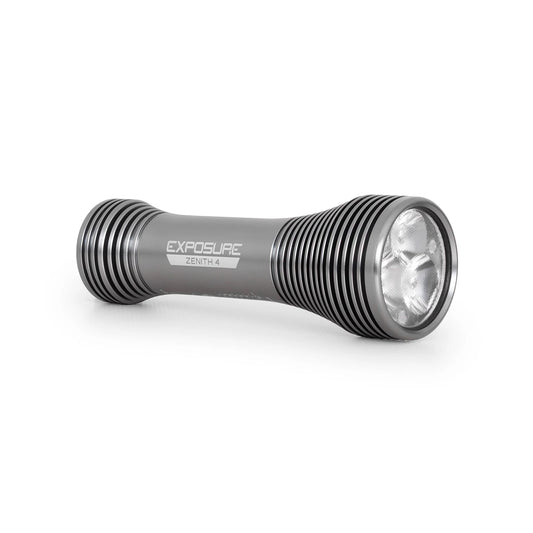 EXPOSURE LIGHTS ZENITH GUN METAL MK4 Front Light with Helmet Mount
