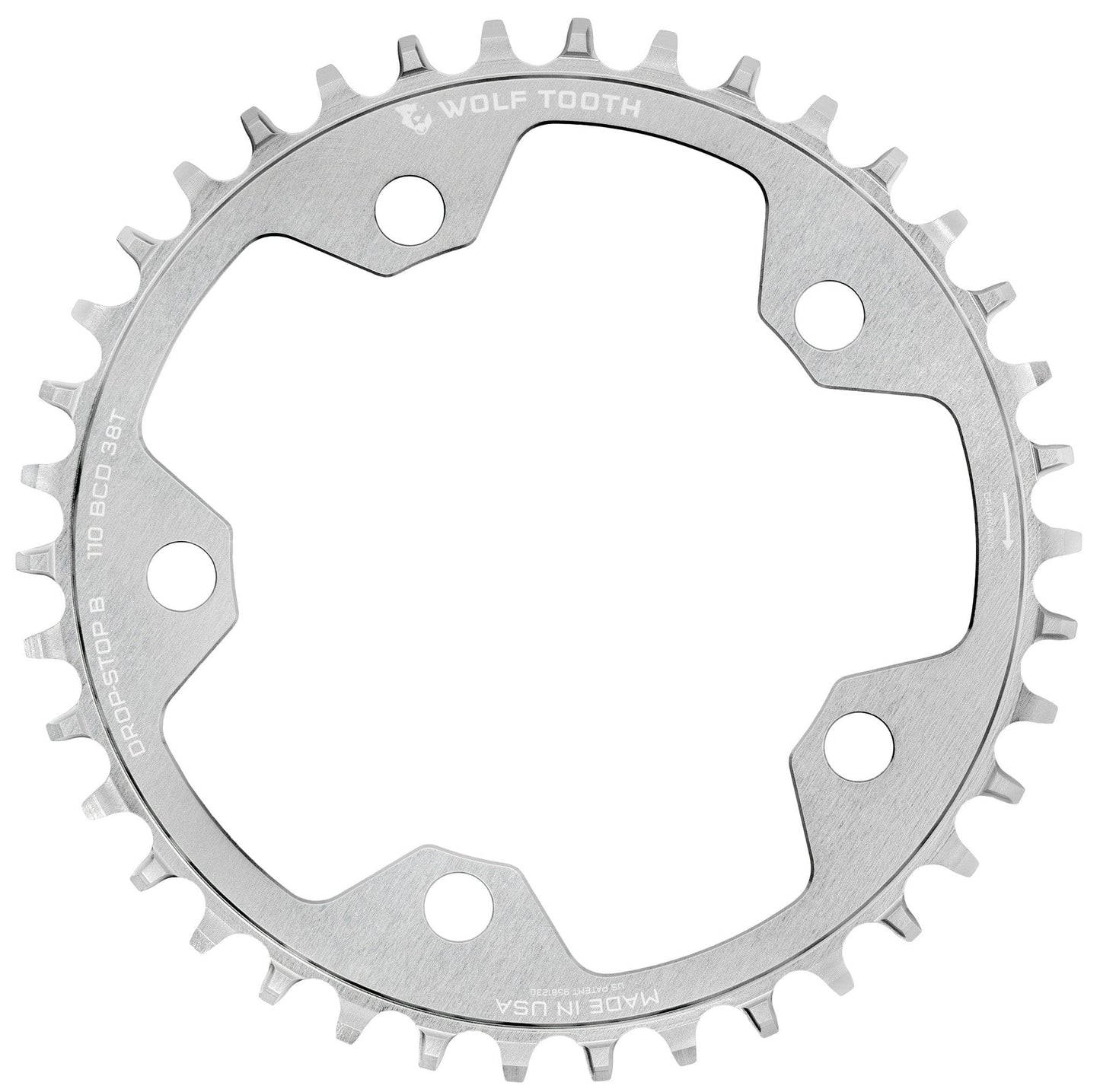 WOLF TOOTH DROP-STOP B GRAVEL/CX 110mm Raw Silver Mono Deck