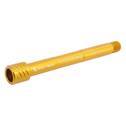 WOLF TOOTH Front Wheel Axle for FOX 36/38 Forks 15x110 mm Boost Gold