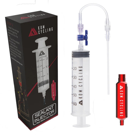Syringe for KOM CYCLING Preventive Fluid Alu Valve