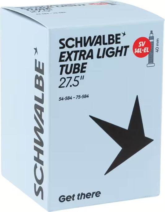 Dętka SCHWALBE EXTRA LIGHT SV 14L 27,5/29 x 2,10/3, zawór Presta, 40 mm