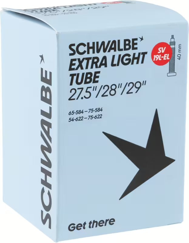 Dętka SCHWALBE EXTRA LIGHT SV 19L 27,5/29 x 2,10/3, zawór Presta, 40 mm