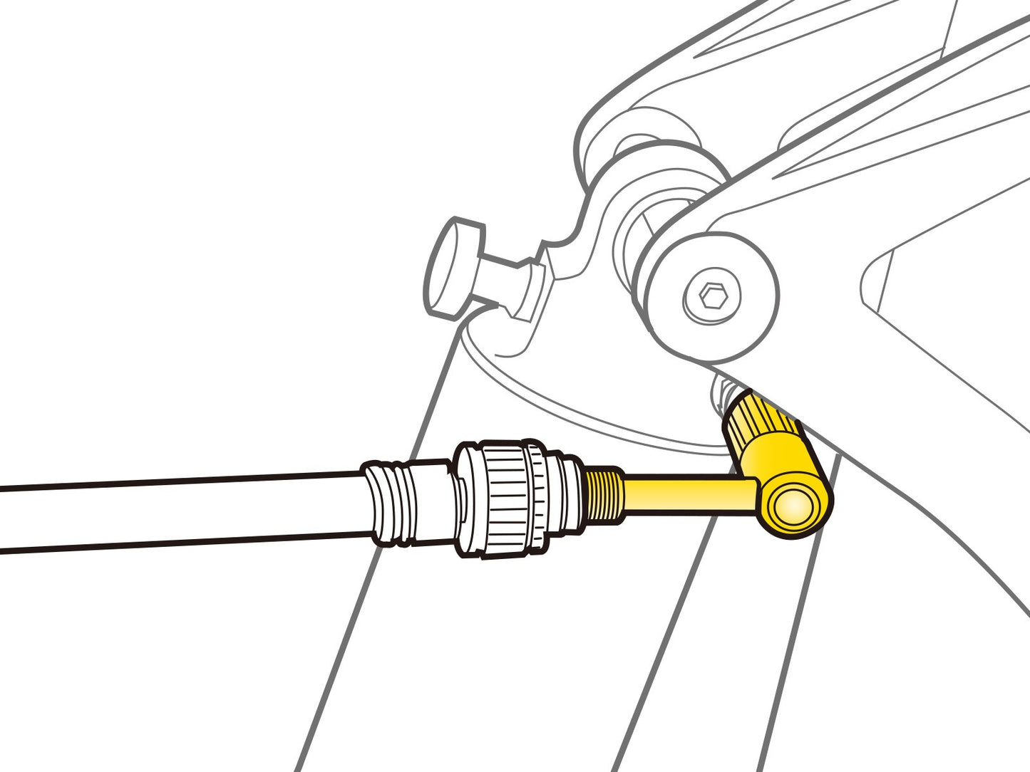Adapter zaworu SCHRADER PRESSURE-RITE TOPEAK