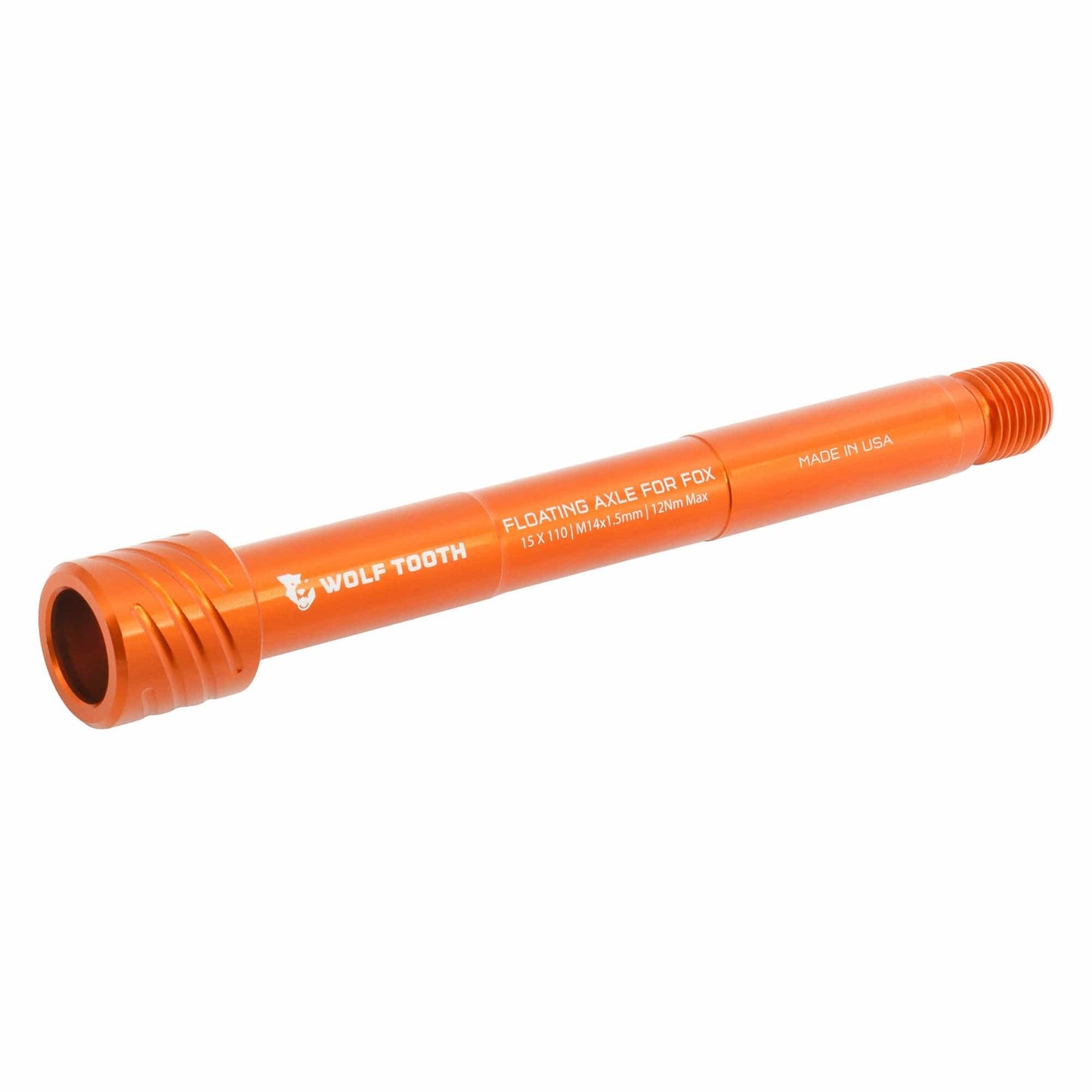 Oś przedniego koła WOLF TOOTH do widelców FOX 36/38 15x110 mm Boost Orange