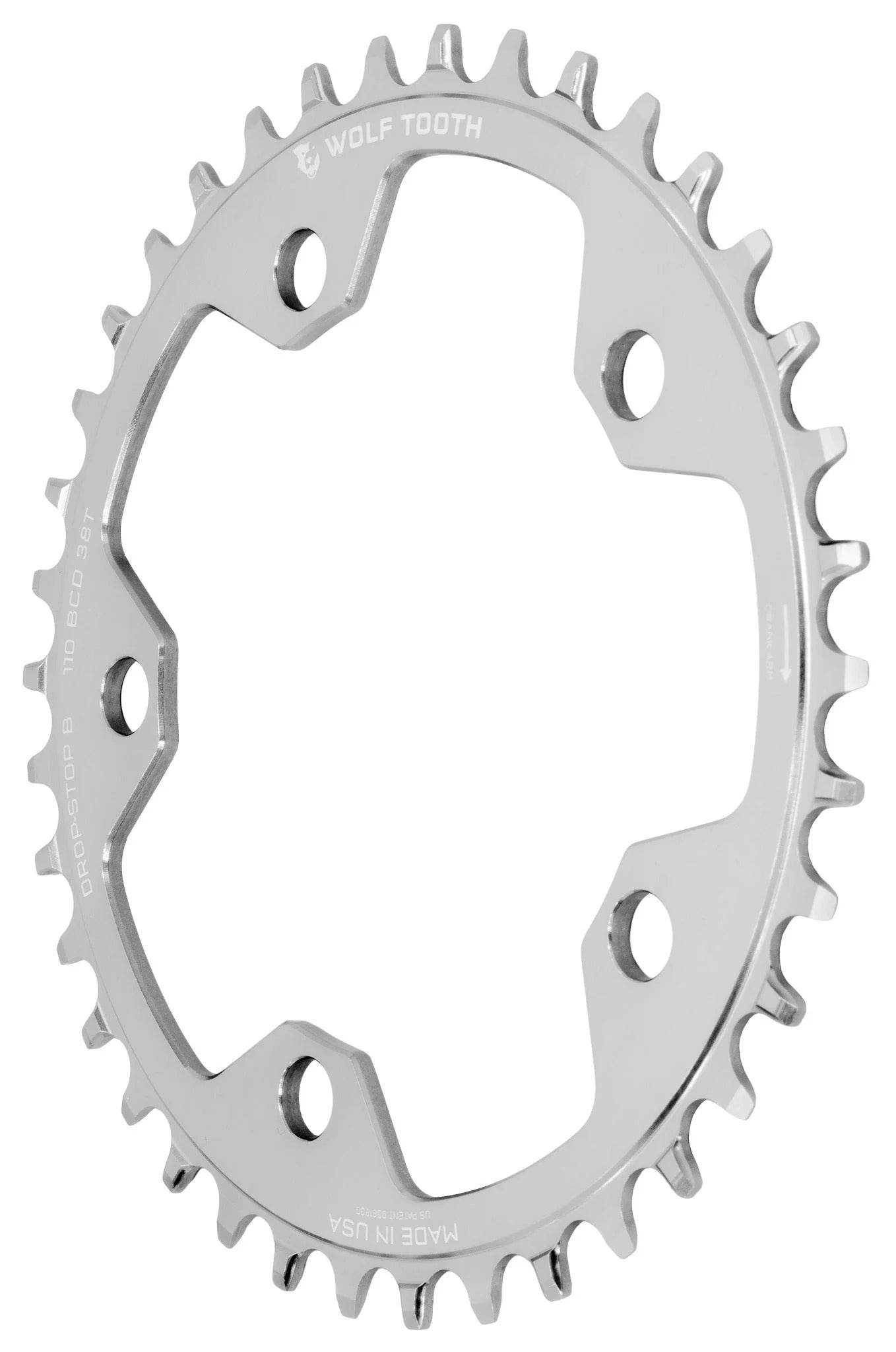 WOLF TOOTH DROP-STOP B GRAVEL/CX 110mm Raw Silver Mono Deck