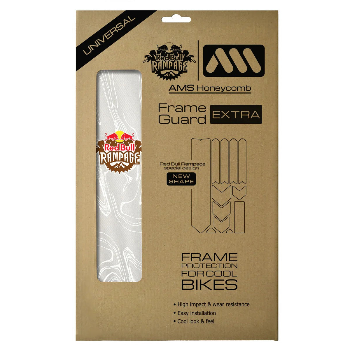 Adhesive Frame Protector ALL MOUNTAIN STYLE EXTRA Red Bull Rampage Ridgeline White