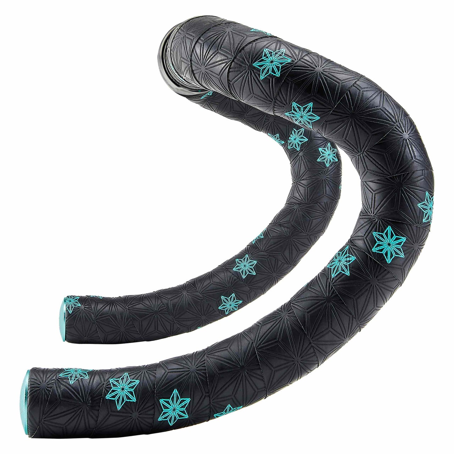 SUPACAZ SUPER STICKY KUSH GALAXY Handlebar Tape, Black/Sky Blue