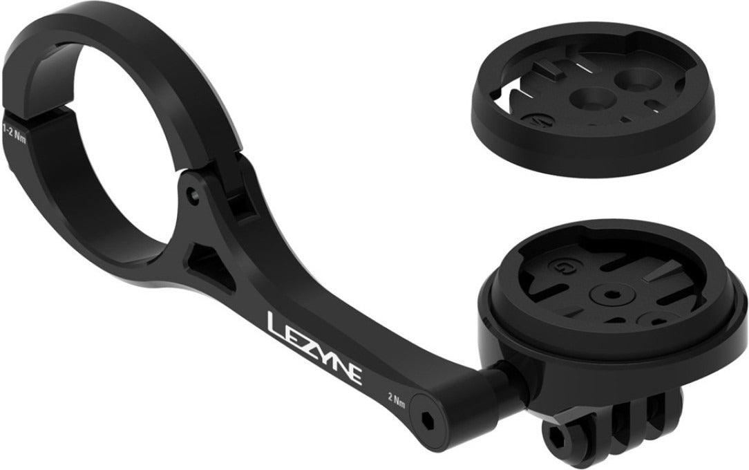 Uchwyt na kierownicę LEZYNE do urządzeń GPS marek GARMIN/WAHOO/LEZYNE – czarny