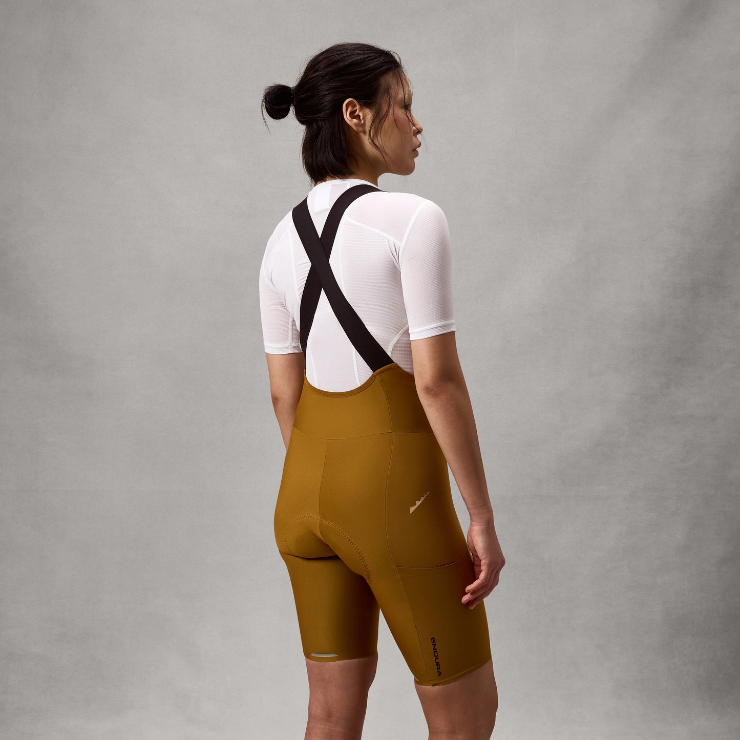 Damskie brązowe spodenki ENDURA ALLTRACK RIDE Bib Short