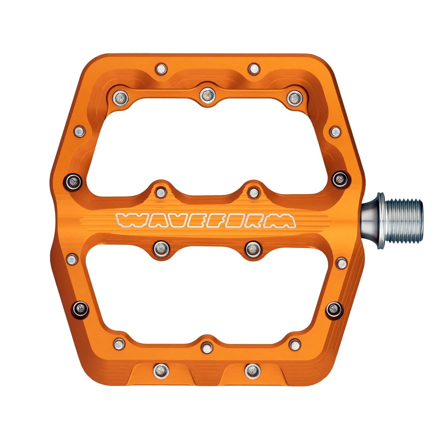 WOLF TOOTH WAVEFORM Large Orange Flat Pedals