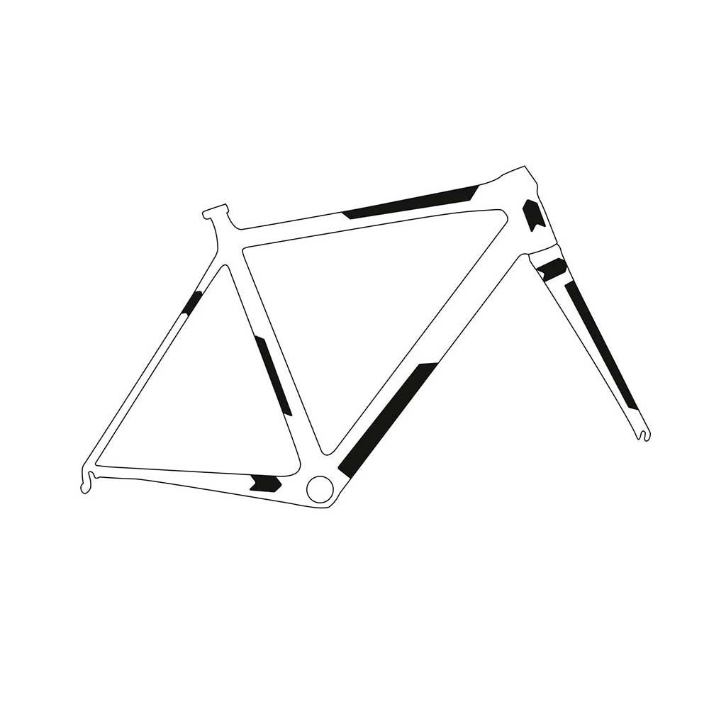 Adhezyjny ochraniacz ramy ALL MOUNTAIN STYLE EXTRA Gravel/ Road Silver/Transparent