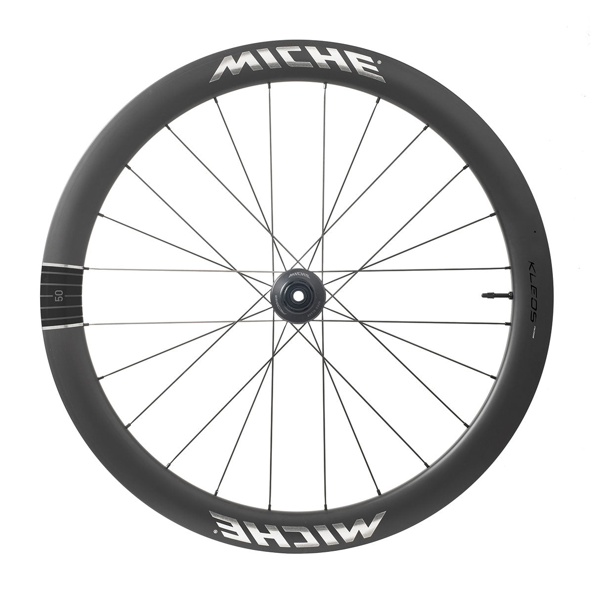 Pair of MICHE KLEOS RD DX50 Tubeless Ready (Center Lock) Team Edition wheels