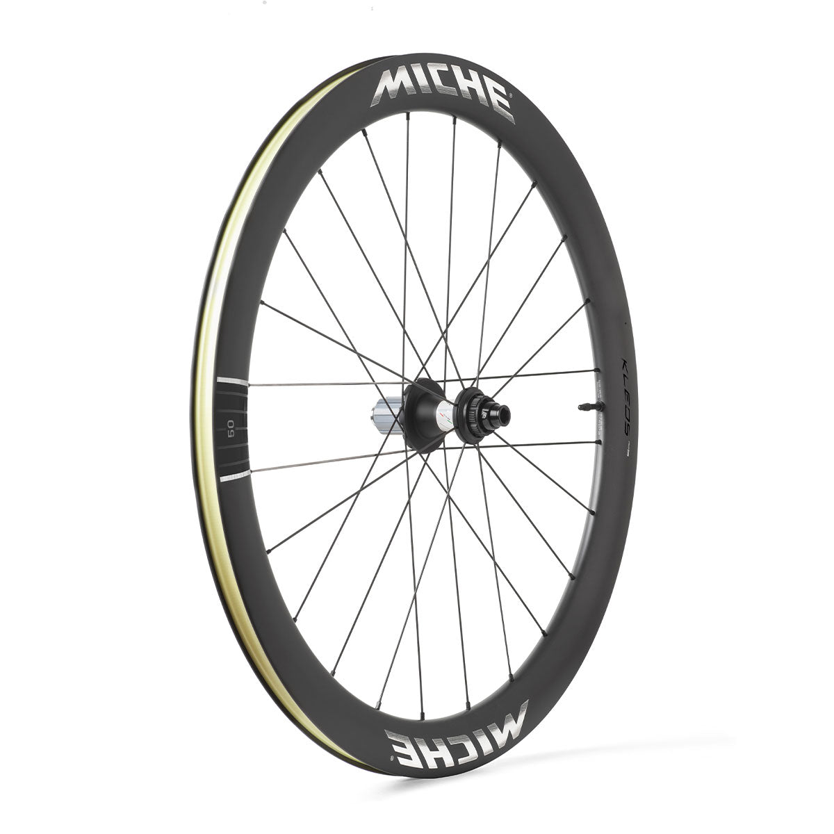 Pair of MICHE KLEOS RD DX50 Tubeless Ready (Center Lock) Team Edition wheels