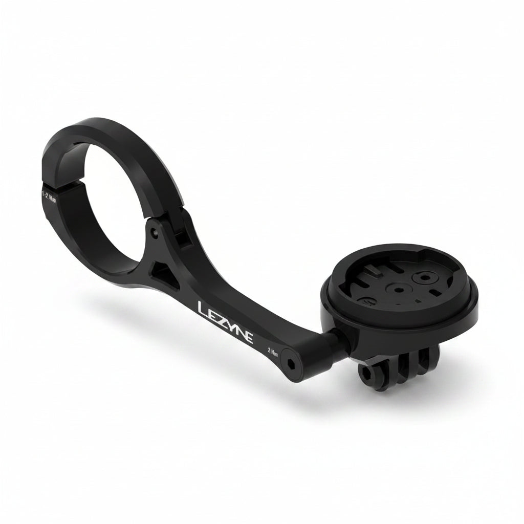 Uchwyt na kierownicę LEZYNE do urządzeń GPS marek GARMIN/WAHOO/LEZYNE – czarny