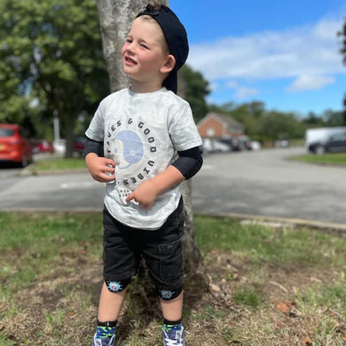 G-FORM LIL'G TODDLER Dziecięce ochraniacze na łokcie i kolana Czarny